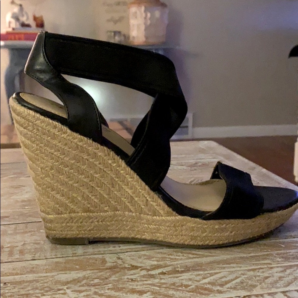 🔥🖤 Kenneth Cole Espadrille Wedge Sandals 🖤🔥8.5
